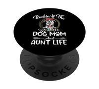 Irish Wolfhound Rocking The Dog Mom & Aunt Life Mothers Day PopSockets PopGrip Adhésif