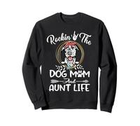 Irish Wolfhound Rocking The Dog Mom & Aunt Life Mothers Day Sweatshirt