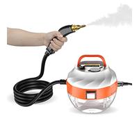 Irishom 2500W Portable Nettoyeur Vapeur Haute Température Pressurisé Vapeur Machine De Nettoyage avec Têtes De Brosse pour Cuisine Meubles Salle De Bains Voiture