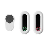 Irishom Lot de 2 alarmes de fenêtre de porte double mode batterie faible volume réglable