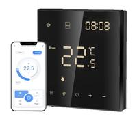 Irishom Thermostat Connecté WiFi Chauffage de l'eau Thermostats d'Ambiance Programmable Régulateur de Température Mural avec LCD Numérique Compatible Tuya 3A,Noir