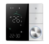 Irishom Thermostat Intelligent de Chauffage électrique, Thermostat WiFi AC avec contrôle par App d'apprentissage AI, Écran Tactile numérique LED et Bouton réglable, Économie d'énergie