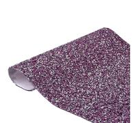 IRIVER BLANK Autocollants en strass pour décoration d'intérieur - Feuille d'autocollants en cristal pour voiture, cadeau, mariage, anniversaire de mariage et fête d'anniversaire (violet argenté, SS12)