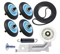 IRIVER BLANK Pièces de Rechange pour Kit de Réparation: Rouleau de Tambour Samsung DC97-16782A, Courroie 6602-001655/5PH2337, Poulie DC93-00634A, Compatible avec Sécheuse DV48H7400EW/A2