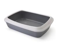 Iriz bac à litière avec bord Gris froid 50 x 37 x 14 cm (lot de 6)