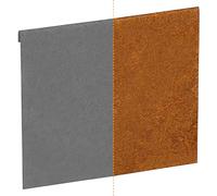 IRKA 1030-001 Connecteur pour Bande de Gazon, 1 mm d'épaisseur, Acier Corten, Bordure de Parterre sans Couture, Hauteur 15 cm