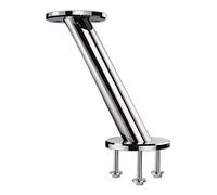 IRLAND Console de bar oblique 30° | 35 mm | Acier chromé mat | Hauteur : 170 mm | 1 pièce