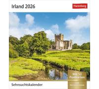 Irland Sehnsuchtskalender 2026 - Wochenkalender mit 53 Postkarten: Fernweh in einem Foto-Kalender zum Aufstellen. Die schönsten Landschaften Irlands in einem Tischkalender.
