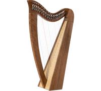 Irlandais Celtique Harpe 19 Cordes Nylon Bois de Noyer Set Housse & Clés Accord
