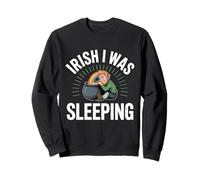 Irlandais Je dormais Amusant St Patricks Day Leprechaun Sweatshirt