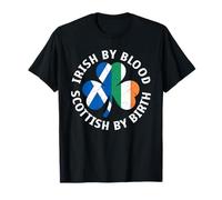 Irlandais par Sang écossais par Naissance trèfle Jour de la Saint-Patrick T-Shirt