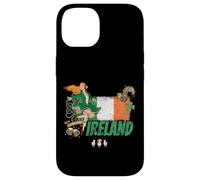 Irlande Design Vintage Drapeau St Patricks Day Souvenir Coque pour iPhone 14