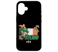 Irlande Design Vintage Drapeau St Patricks Day Souvenir Coque pour iPhone 16