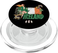 Irlande Design Vintage Drapeau St Patricks Day Souvenir PopSockets PopGrip pour MagSafe