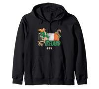 Irlande Design Vintage Drapeau St Patricks Day Souvenir Sweat à Capuche