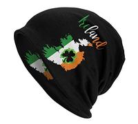Irlande Drapeau Irlandais Vert St Patrick's Day Winter Beanie Chapeaux en Tricot pour Hommes et Femmes Casquettes de crâne Chaudes et Douces pour Le Temps Froid