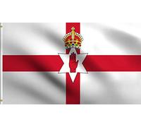 Irlande Du Nord Irlandais Ulster Meirge Uladh Héraldique Drapeau Maison 90X150Cm Imprimé Drapeau Maison Résistant Bannière Amusante D'Extérieur Pour Jardin Intérieure Maison