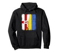 Irlande du Nord Ukraine Demi Drapeau Irlande du Nord Ukrainien Sweat à Capuche