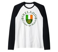 Irlande Éirinn go Brách (Ireland Forever) Bouclier de Harpe Celtique Manche Raglan