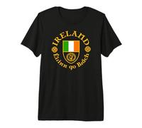 Irlande Éirinn go Brách (Ireland Forever) Bouclier de Harpe Celtique T-Shirt Haut de Gamme