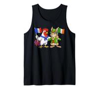 Irlande France Drapeau Irlandais Français Racines Débardeur