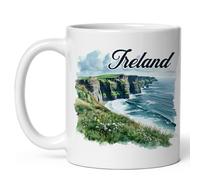 Irlande, L'Île D'Émeraude, Destination Européenne Tasse À Café Modernes Mug À Café Céramique Tasses À Thé Pour Cuisine Maison Travail 330Ml