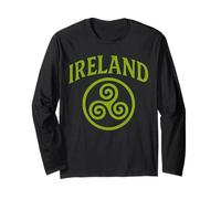 Irlande Triskel The Smiing Irish Eyes Celtic Triple Spirale Manche Longue