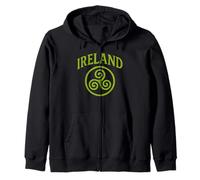 Irlande Triskel The Smiing Irish Eyes Celtic Triple Spirale Sweat à Capuche