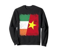 Irlande Vietnam Demi Drapeau Irlandais Histoire vietnamienne Sweatshirt