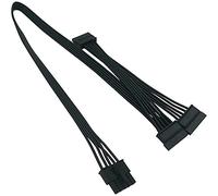 Irlogyer Câble d'alimentation pour disques durs SATA 5 broches à 3 SATA uniquement pour Cooler Master V550 V650 V750 V850 V1000 V1000 Bloc d'alimentation modulaire Noir