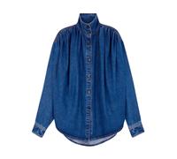 Iro, Femme, Blouses et Chemises, Bleu, Taille: 38 FR Julie Flowing Denim Shirt