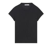 Iro, Femme, Tops, Noir, Taille: 40 FR T-shirt en Lin Noir Style Troisième