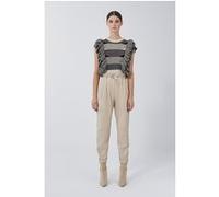 IRO Paris Sirana Leather Pant In Beige Taille: L | Pantalons en cuir Outlet | Femme | Marron