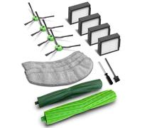 iRobacc 16 Accessoires pour Robot Aspirateur iRobot Roomba Combo j7+/j9+ Plus - 2 Brosses Roulettes, 4 Brosses Latérales, 4 Filtres HEPA, 4 Chiffons de Nettoyage