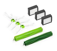 iRobot Accessoire Officiel - Kit d'entretien pour Roomba de série e et i - 3 brosses latérales - 3 filtres Haute efficacité - 1 Paire de brosses d'extraction en Silicone Anti-emmêlement