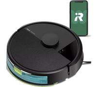 iRobot Roomba 105 Combo - Robot Aspirateur Laveur 2en1 - Puissance d'Aspiration de 7KPa - Navigation LiDAR - Détection des Tapis - Zones de Nettoyage et d'Évitement - 4 Niveaux d'Aspiration - Noir