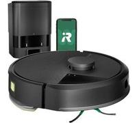 iRobot Roomba 105 Combo+AutoEmpty Dock - Robot Aspirateur Laveur 2en1 - Aspiration de 7KPa - Navigation LiDAR - Détection des Tapis - Zones de Nettoyage et d'Évitement - 4 Niveaux d'Aspiration - Noir