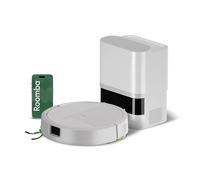 iRobot Roomba 115 Combo+Base AutoEmpty - Robot Aspirateur Laveur 2en1 - Puissance d'Aspiration 15KPa - Brosse latérale Extensible - Lingette de Lavage déportée - Navigation LiDAR - Blanc