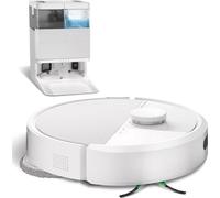 iRobot Roomba Combo 405+ (G185240) blanc Robot aspirateur avec fonction balayage + station d'aspiration, contrôle par application