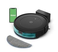 iRobot Robot aspirateur-laveur Roomba Combo Essential Y0110 – 4 étapes, 3 niveaux, connecté – Noir
