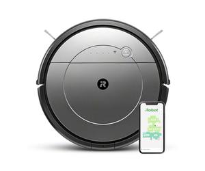 iRobot Roomba Combo R1138 - Robot Aspirateur et Laveur de sols connecté Via Wi-FI avec Plusieurs Modes de Nettoyage - Aspiration puissante - Débit d'eau réglable - Suggestions personnalisées
