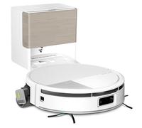 iRobot Roomba Max 705 Combo + Base AutoWash, Rouleau serpillière PowerSpin, Protection du Rouleau, Deux brosses, Vidage Automatique, Séchage du Rouleau à l’air Chaud, évite Les Objets, LiDAR, Blanc