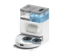 iRobot Roomba Plus 405 Combo Robot + AutoWash - Base Multifonction - Lavage et séchage des lingettes - LiDAR Clearview - 75 Jours d'autovidage - Double Lavage avec SmartScrub - Blanc