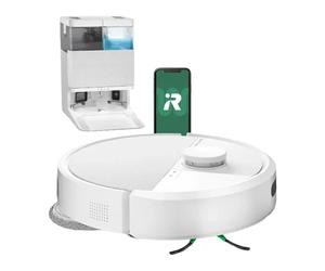 iRobot Roomba Plus 405 Robot aspirateur laveur - 7000 Pa, DualClean, SmartScrub, LiDAR - Station de vidage automatique