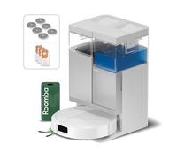 iRobot Roomba Plus 416 Combo Robot+AutoWash- 20KPa -Base Multifonction - Lavage et séchage à l'air Chaud des lingettes - LiDAR Clearview - 75 Jours d'autovidage - Accessoires supplémentaires - Blanc
