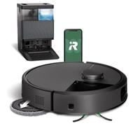 iRobot Robot aspirateur-laveur Roomba Plus 505 – Base AutoWash, lavage/séchage à l'air chaud – Noir
