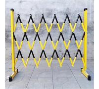 IROEJT Barrière Mobile rétractable, barrière de contrôle des foules Flexible, clôture antirouille avec poulies pour la Gestion des foules dans Les Aires de Jeux, Les p，Yellow 1.2 * 1.5m