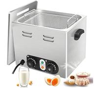 IROEJT Cuiseur à œufs Professionnel 2600 W - Appareil à œufs pochés électrique en Acier Inoxydable avec minuterie et Panier à œufs, Grande capacité de 45 œufs, contrôl