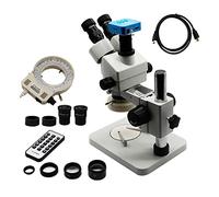 IROEJT Ensemble de Microscope trinoculaire Industriel 3,5-90X avec caméra HDMI 16 MP pour la réparation de soudures BGA de Circuits imprimés de téléphones Portables
