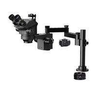 IROEJT Ensemble Microscope stéréo trinoculaire à focale simultanée 3,5-200x, Compatible 4K, 2K, 1080p, HDMI/I, VGA, USB et Carte TF. Base Pliable et Extensible.，HDM/I TypeC 4K